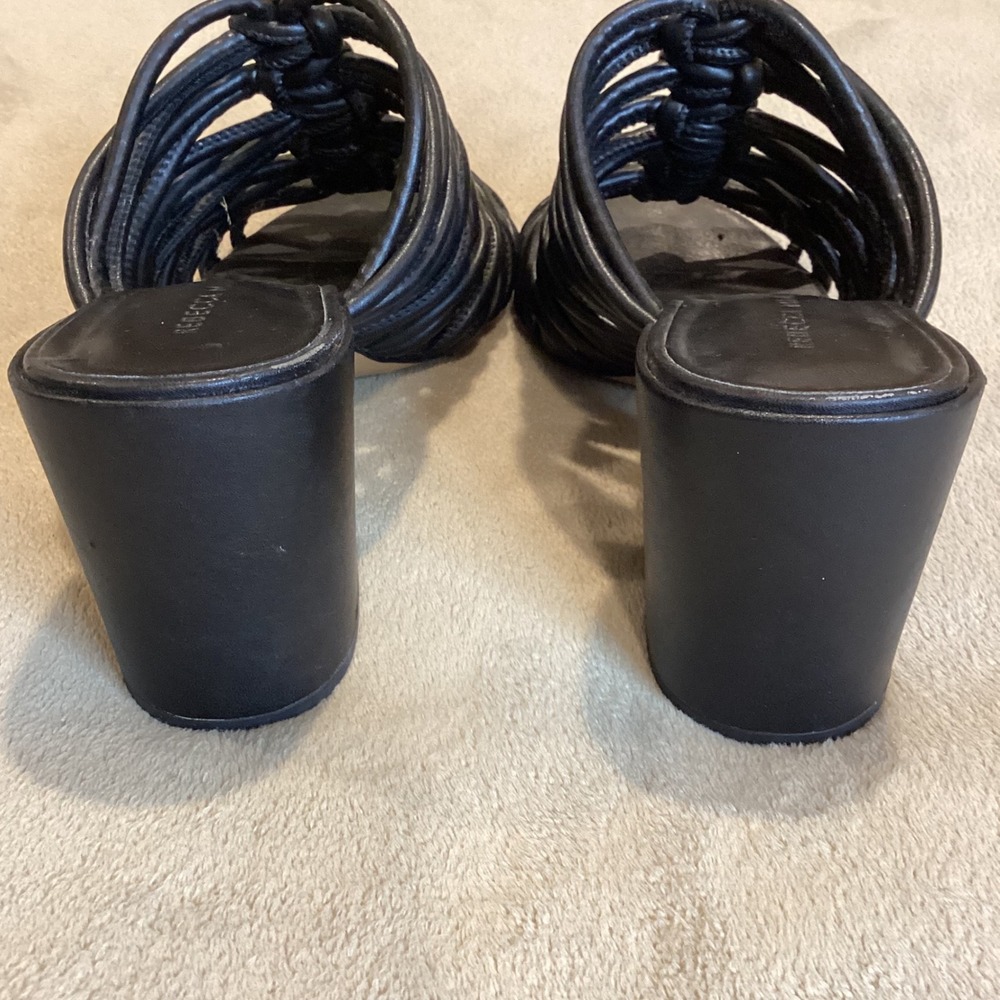 Rebecca Minkoff Calanthe Black Strappy Block Heel Sandal SZ US 6.5/UK 4.5/EU 37‎ - Picture 3 of 8